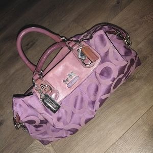 Purple Coach purse